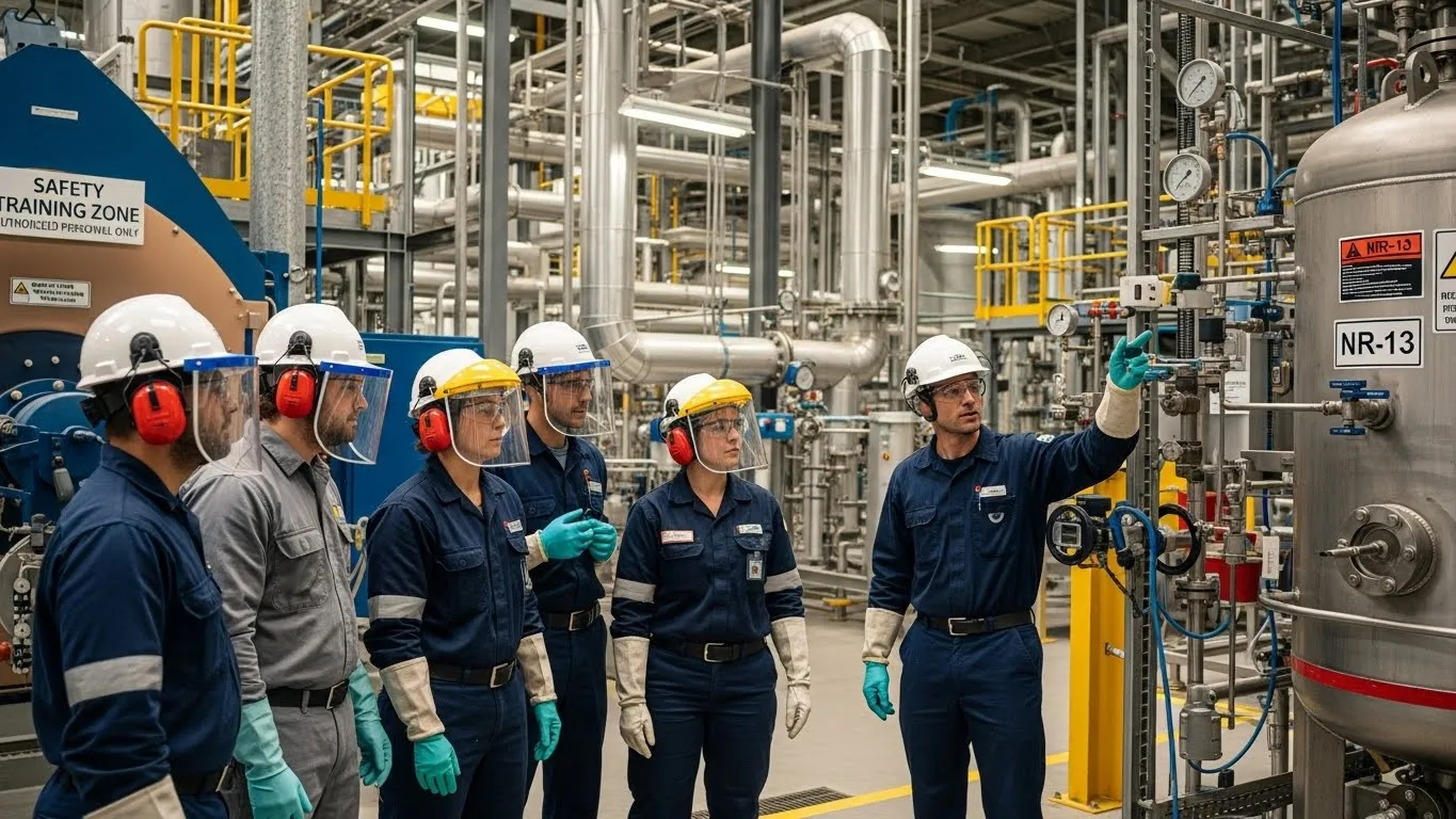 Capacitação técnica para operação segura de caldeiras NR-13
