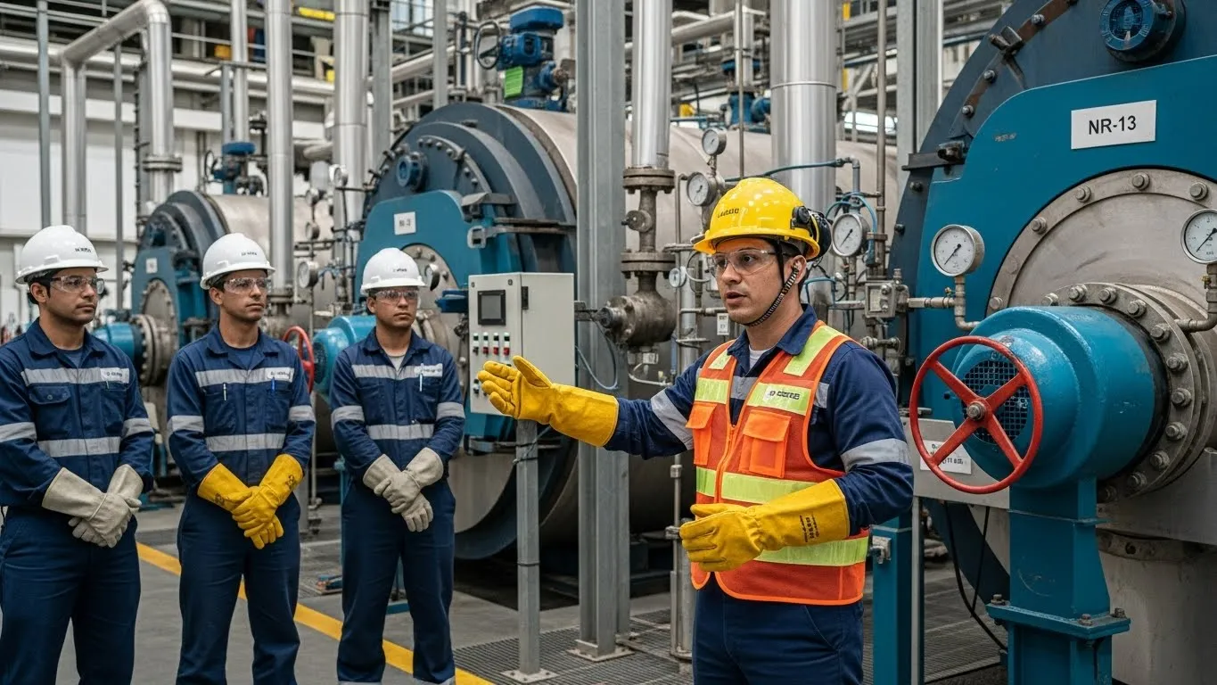Treinamento e capacitação para operação segura de caldeiras