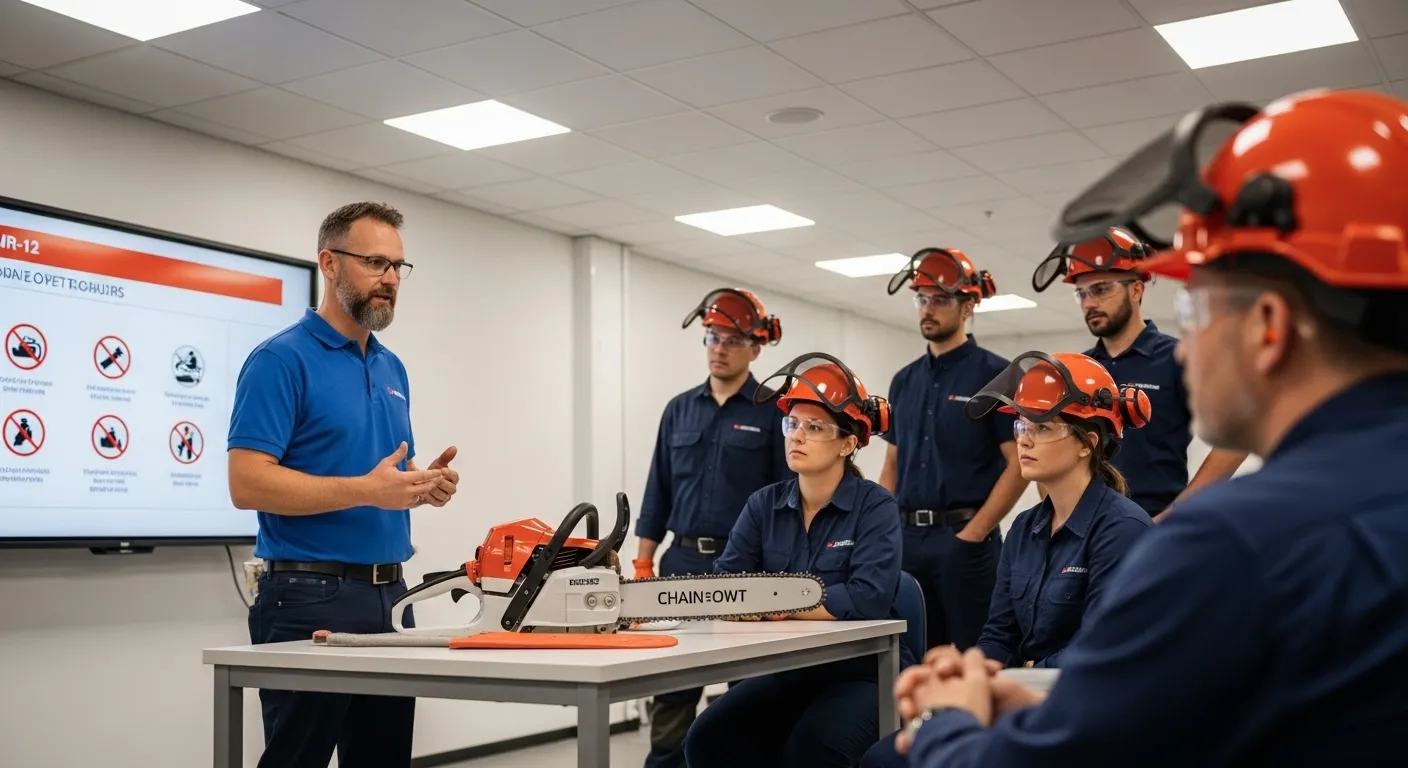 Segurança do Trabalho e capacitação para operadores de motosserra