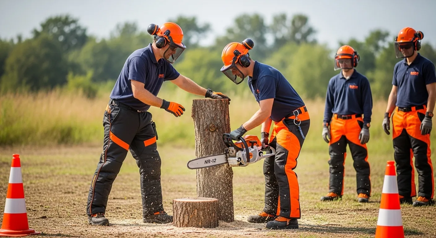 Curso NR12 Motosserra Certificação Emprego Campinas